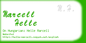 marcell helle business card